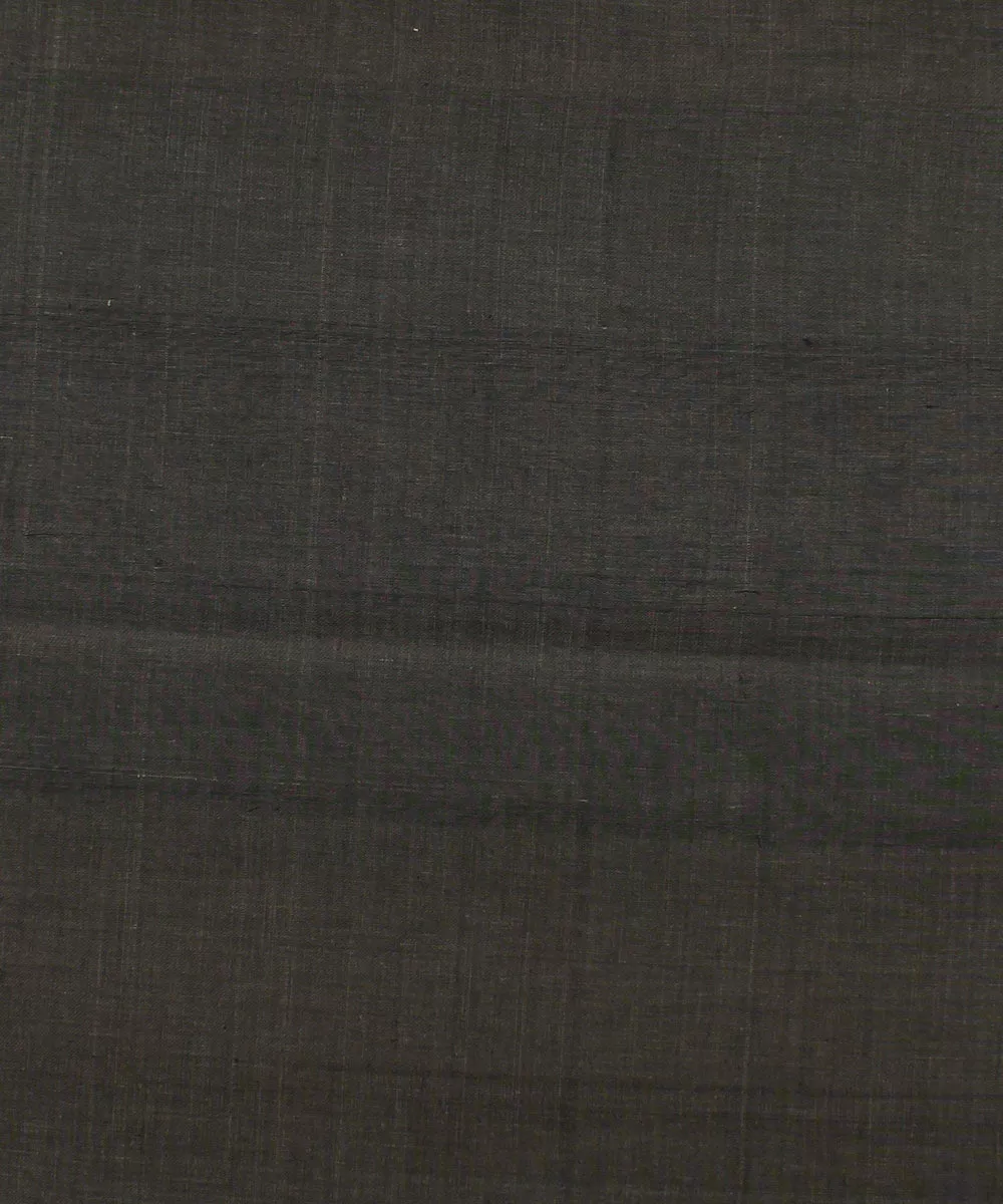 1.1m grey brown mangalgiri handwoven cotton fabric