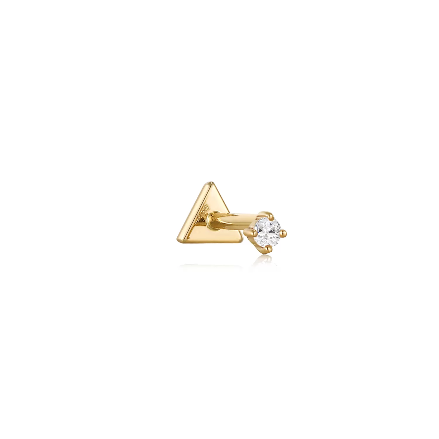 14k Mini Diamond Stud