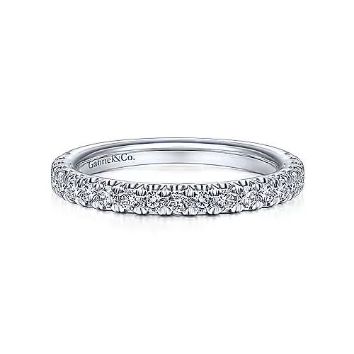 14K White Gold Matching Wedding Band