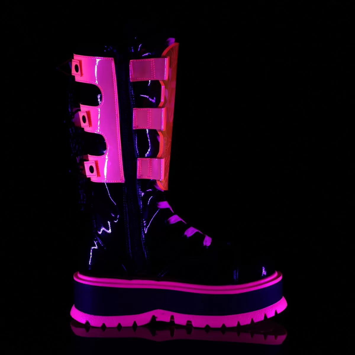 2 Inch Platform SLACKER-156 Neon Pink