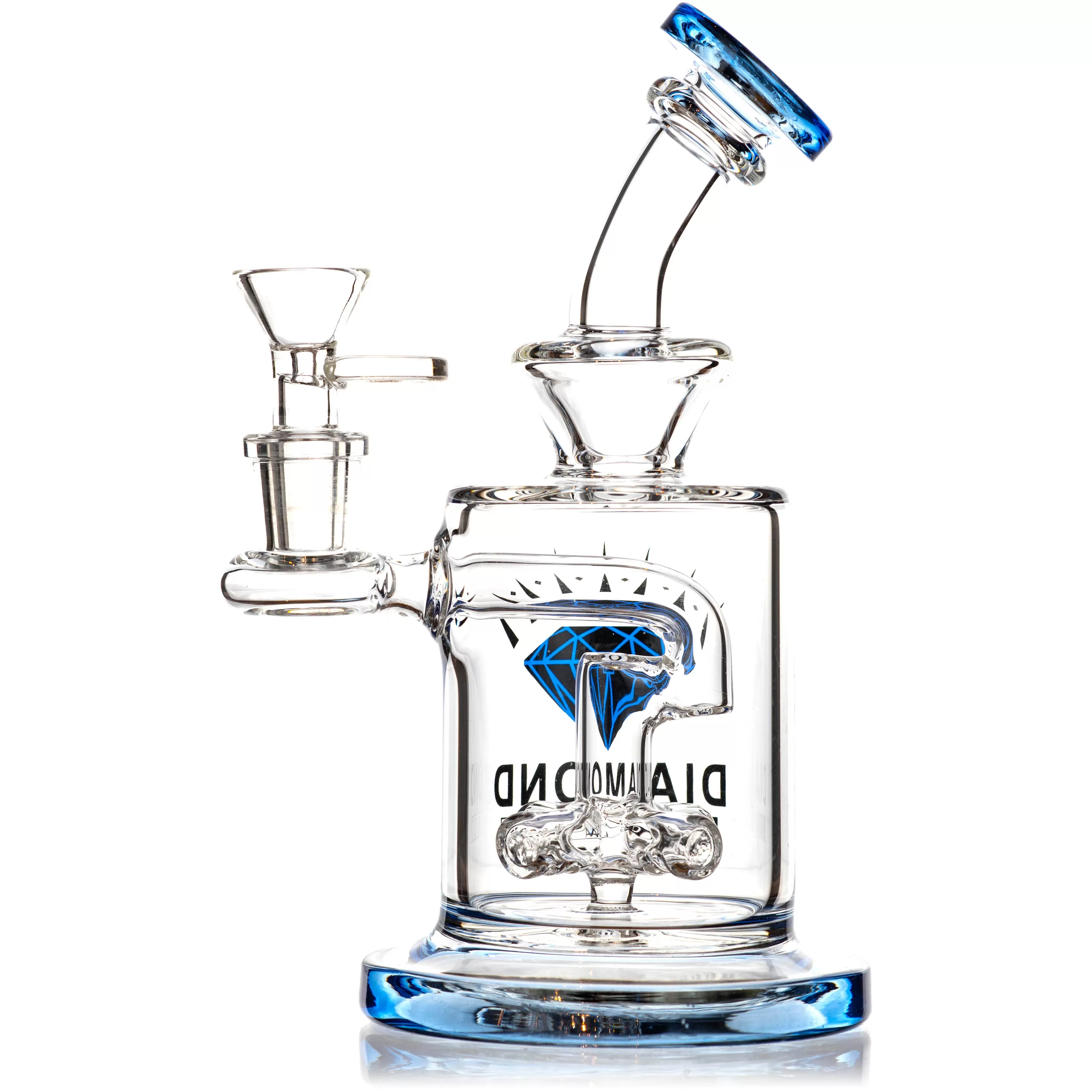 8 Cross Perc Rig, by Diamond Glass (free banger included)