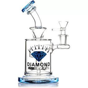 8 Cross Perc Rig, by Diamond Glass (free banger included)