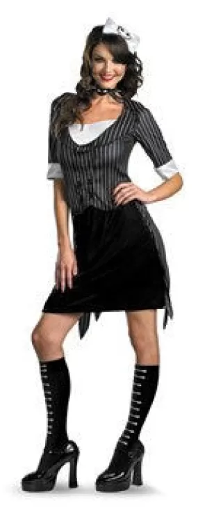 Adult Sassy Jack Skellington Costume From "The Nightmare Before Christmas"