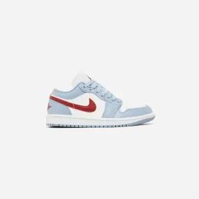 AIR JORDAN 1 LOW ICE BLUE DUNE RED