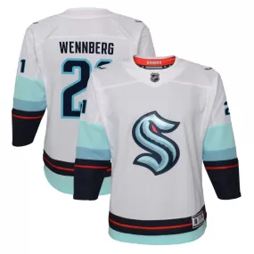 Alexander Wennberg Seattle Kraken Youth Away Premier Jersey - White