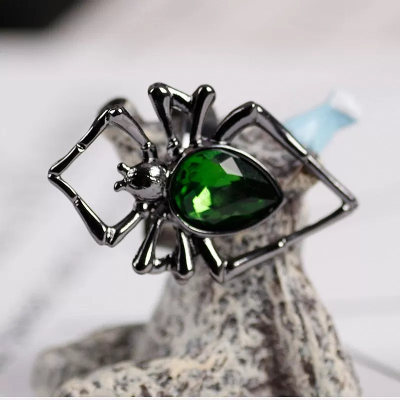 Amazing Crystal Adjustable Spider Ring