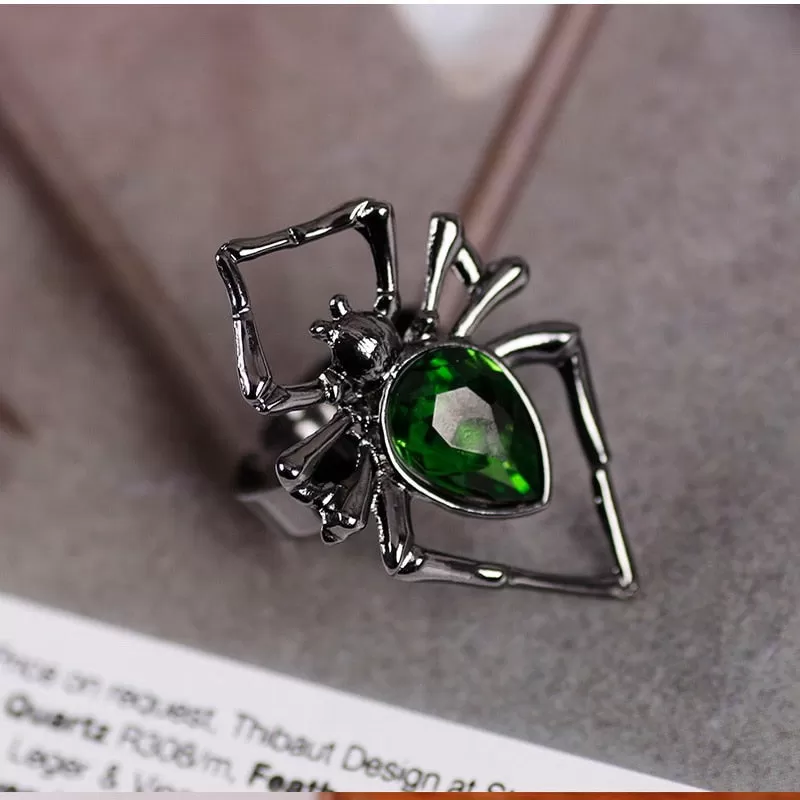 Amazing Crystal Adjustable Spider Ring