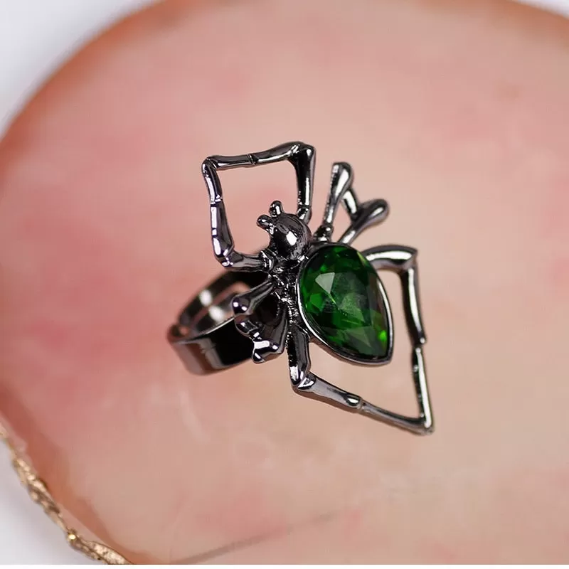 Amazing Crystal Adjustable Spider Ring