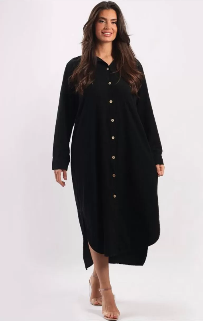 Anne   Kate Italian Corduroy Shirt Dress