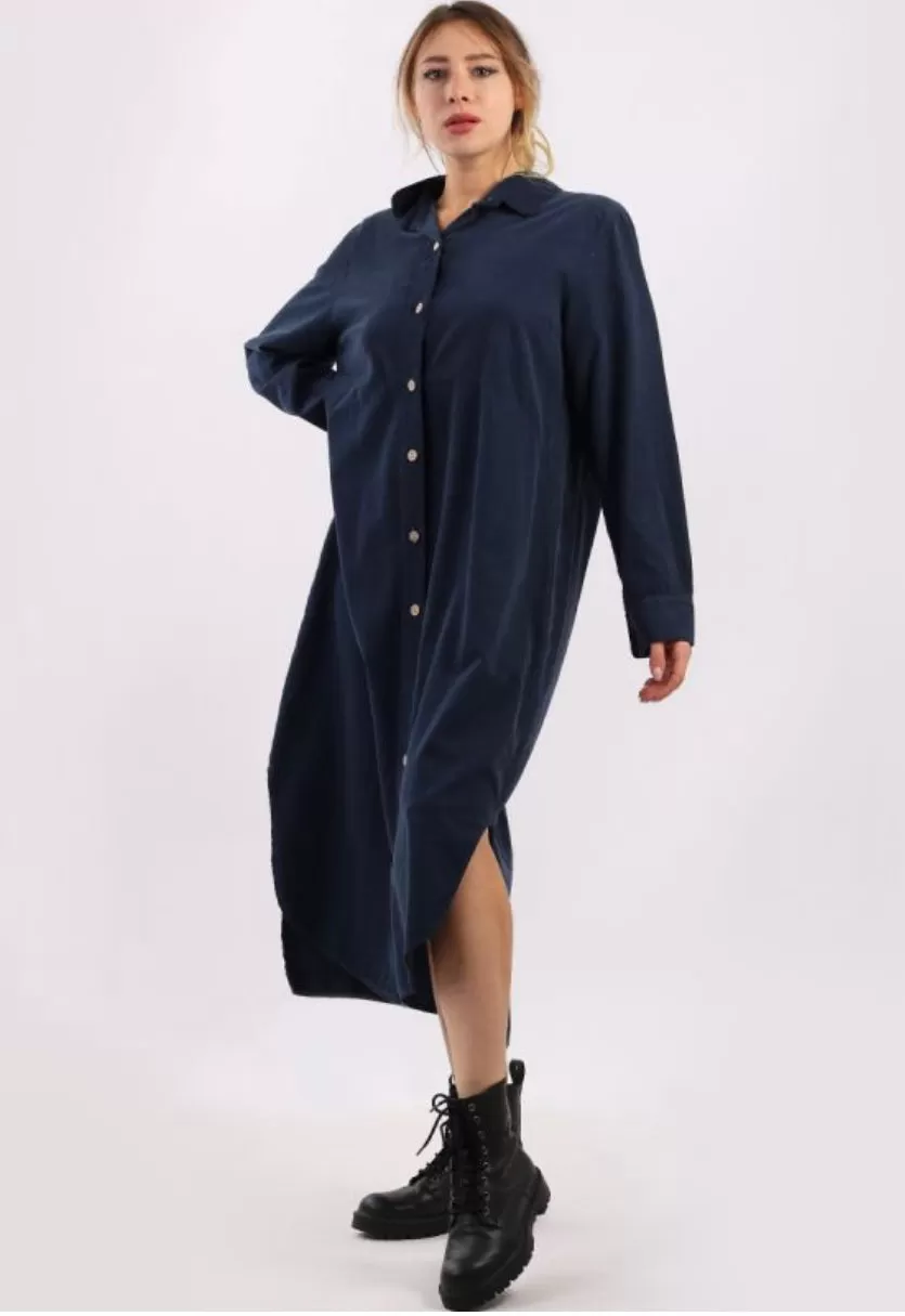 Anne   Kate Italian Corduroy Shirt Dress