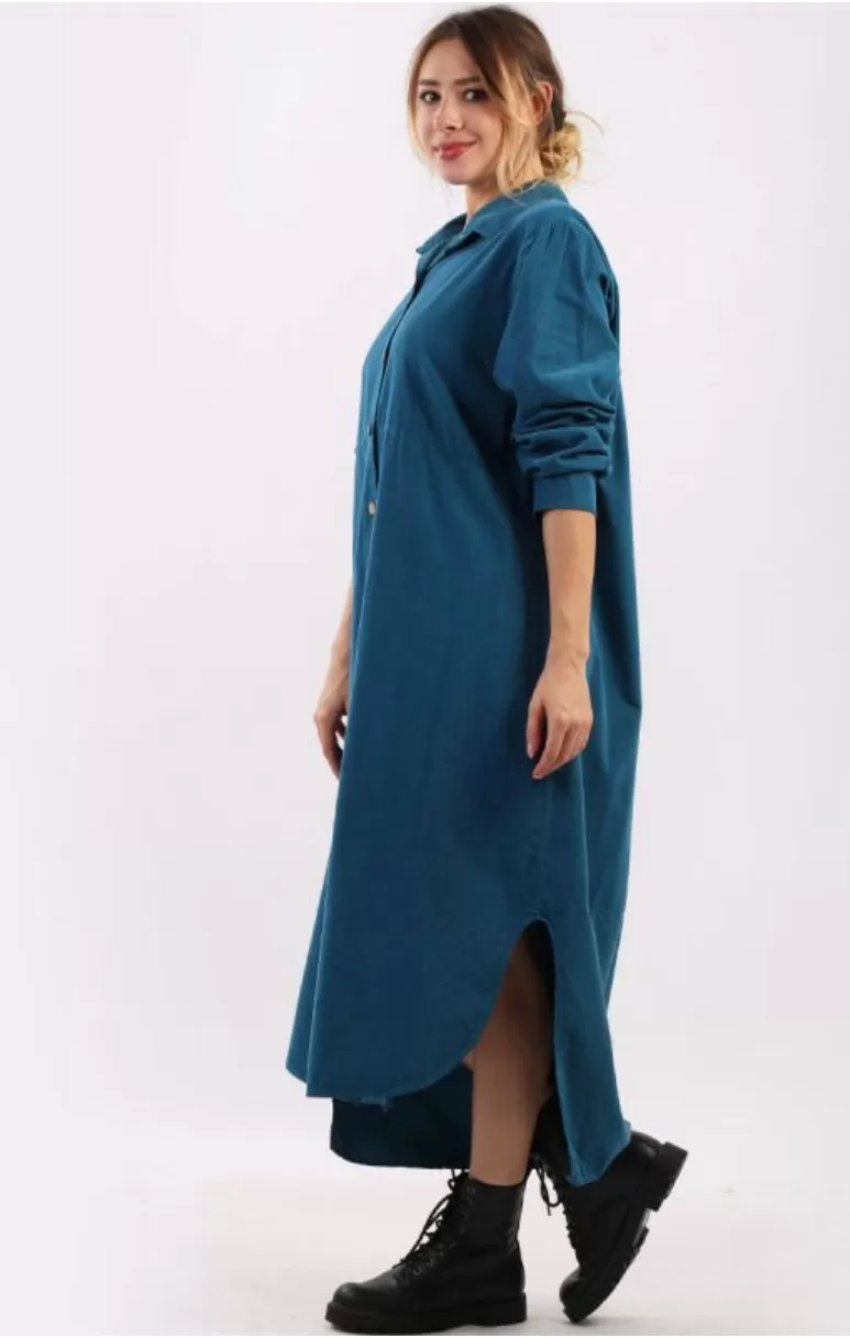 Anne   Kate Italian Corduroy Shirt Dress