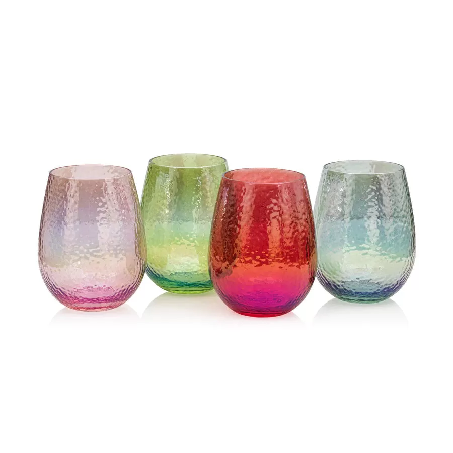 Aperitivo Stemless Glass - (four colors)