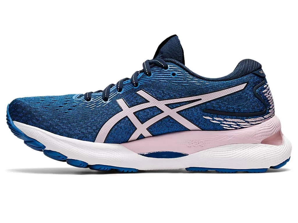 Asics Women's GEL-NIMBUS 24 - FRENCH BLUE/BARELY ROSE