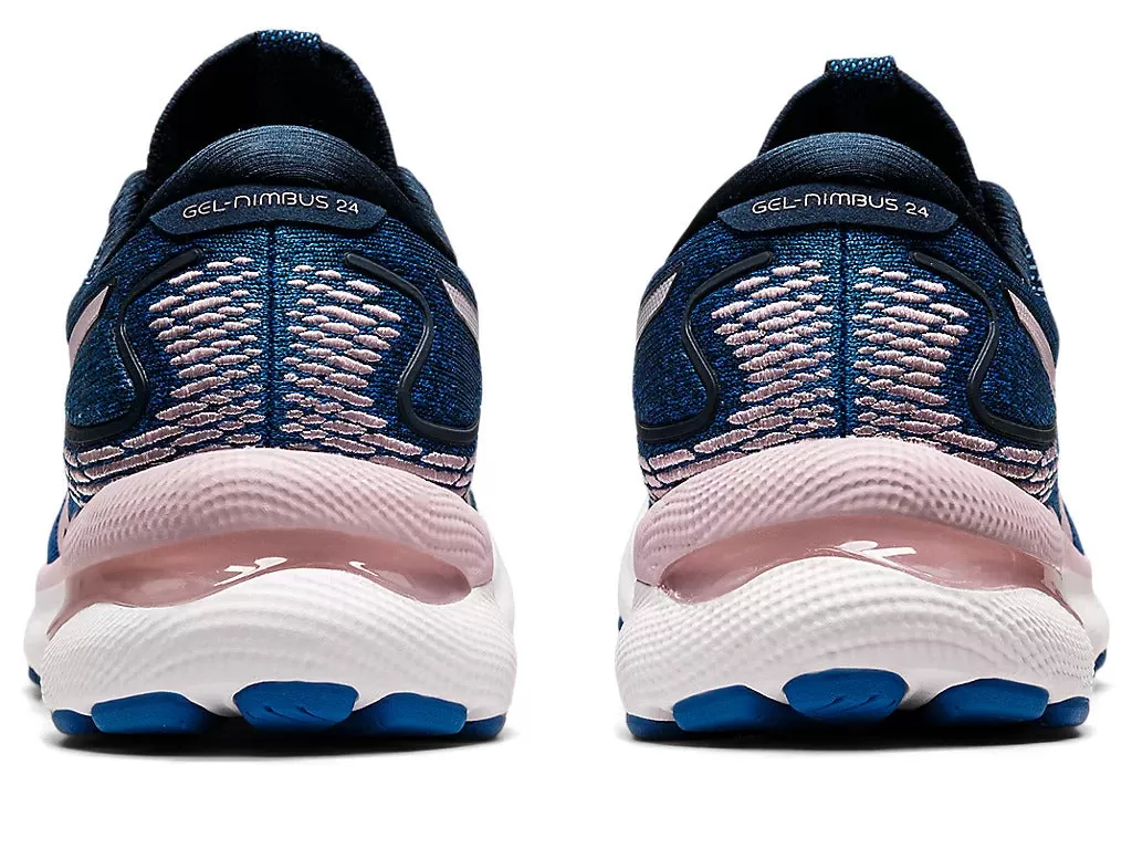 Asics Women's GEL-NIMBUS 24 - FRENCH BLUE/BARELY ROSE