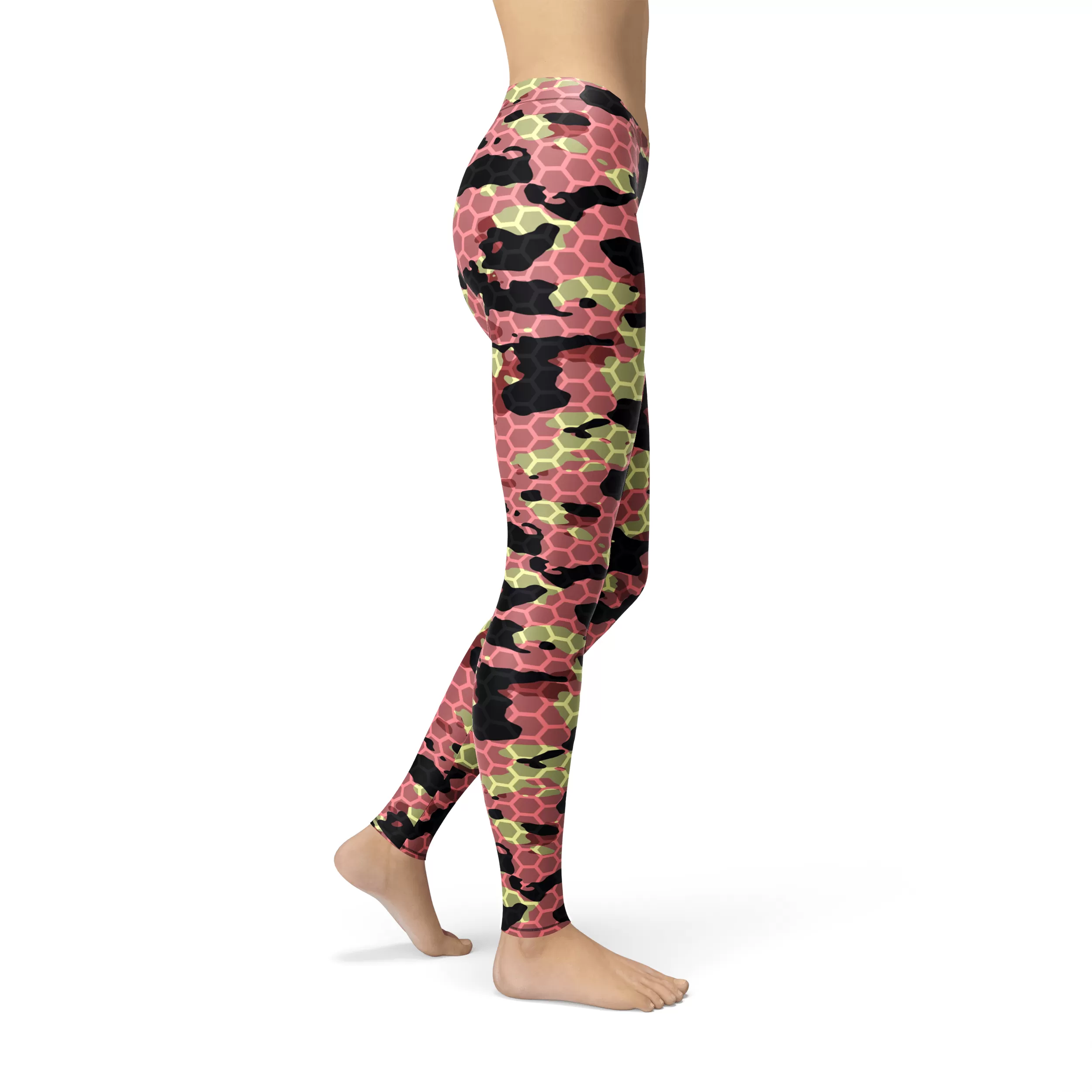 Avery Pink Stone Camo Leggings