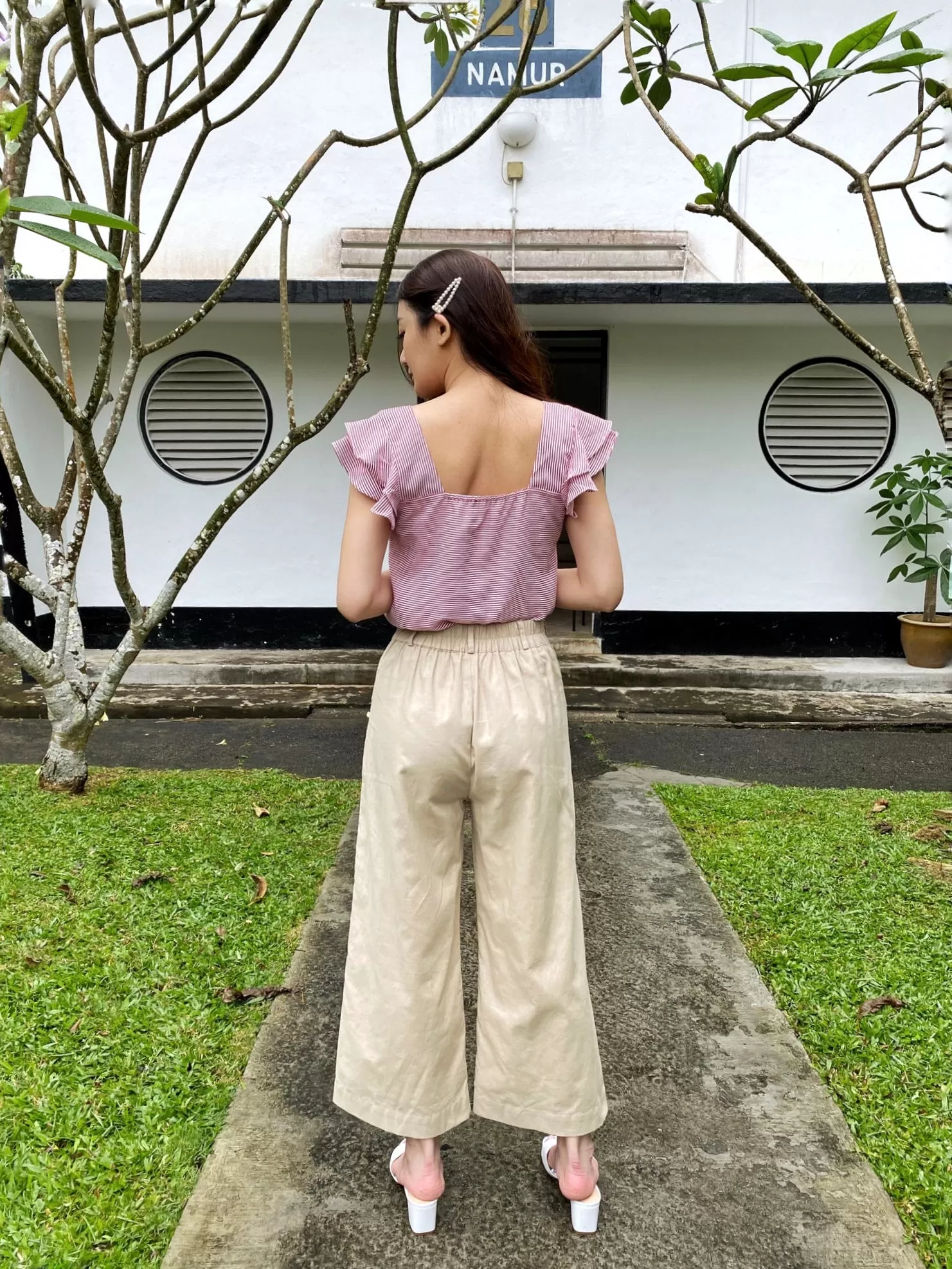 Barbara Culottes in Beige