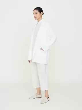 Batwing Blazer in Bianco Ottico