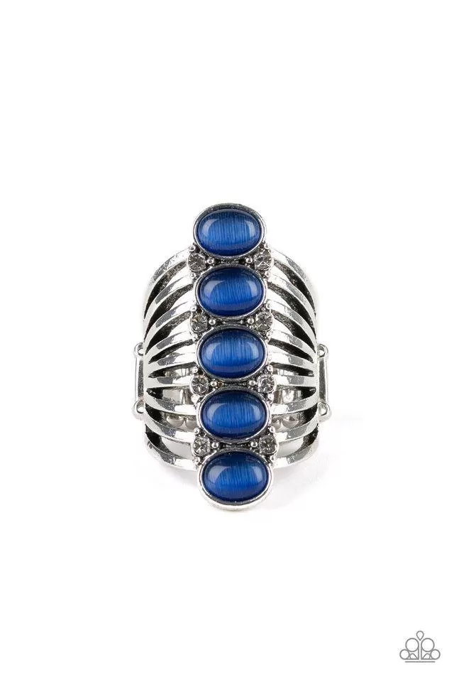 BLING Your Heart Out Blue Moonstone Ring - Paparazzi Accessories