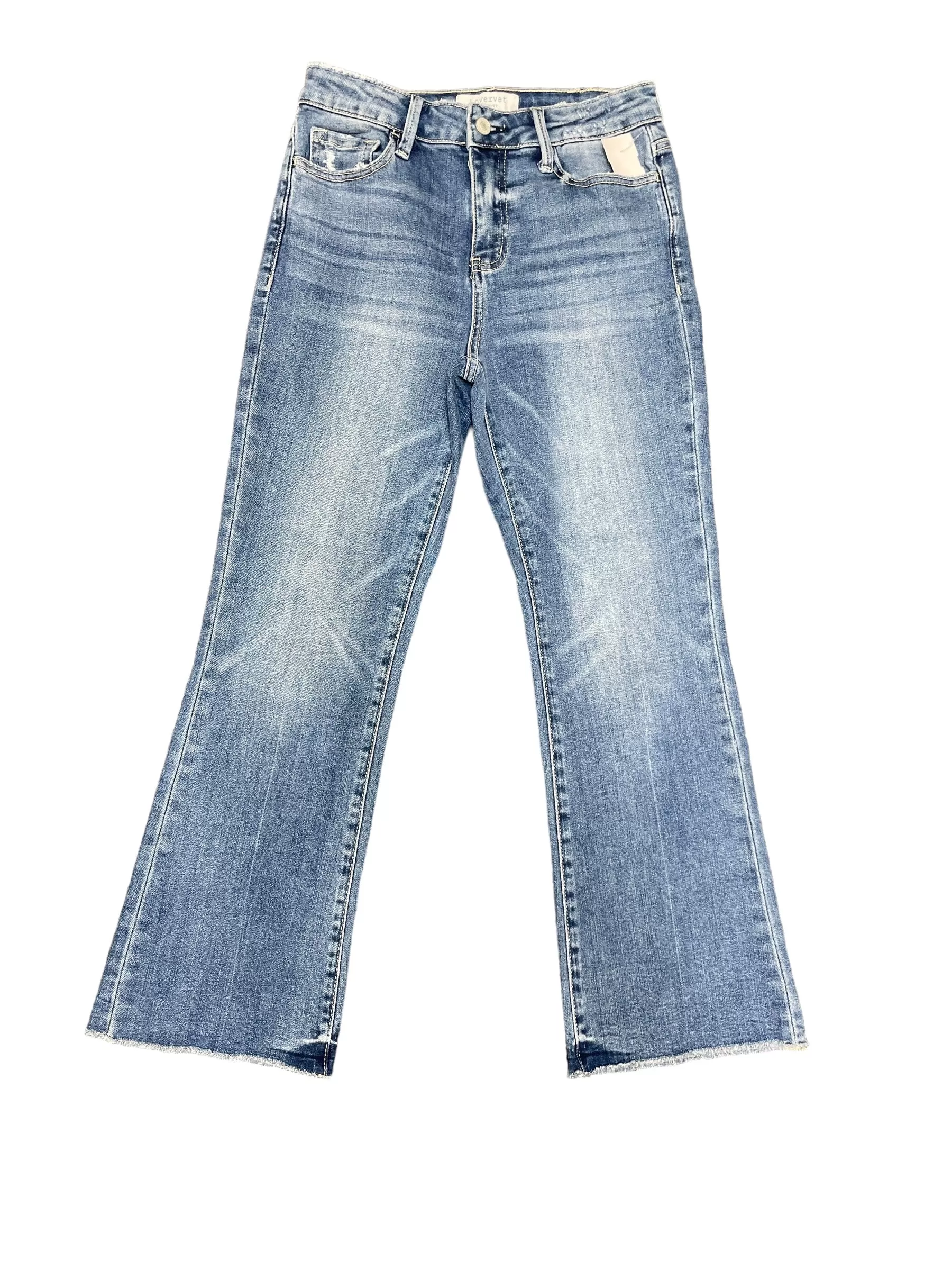 Blue Denim Jeans Flared Vervet, Size 4