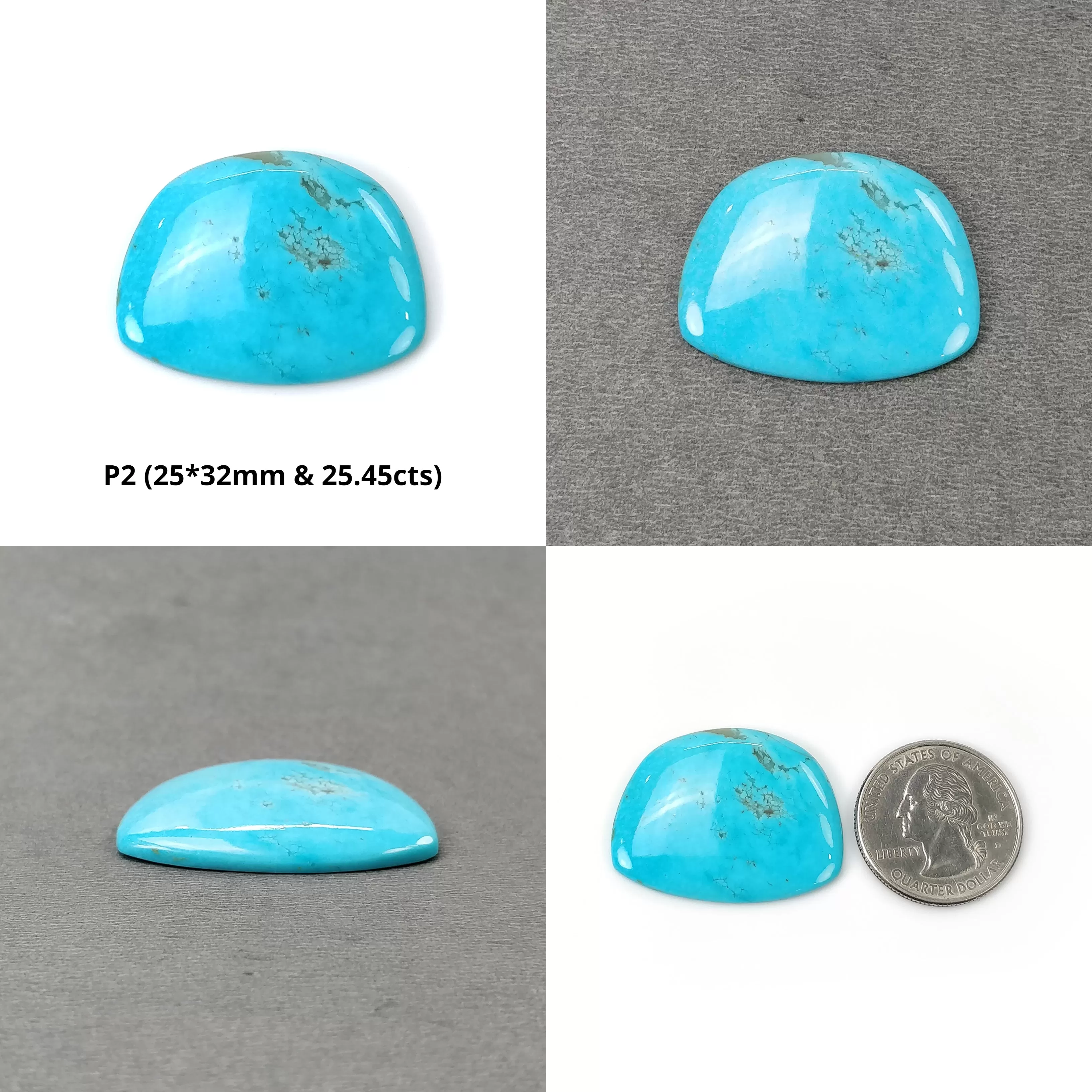 Blue TURQUOISE Gemstone Cabochon : Natural Untreated Sleeping Beauty Turquoise Oval, Uneven Shape 19*33mm - 37*43mm 1pc & Pair