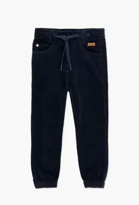 Boboli Trousers - Navy Microcord