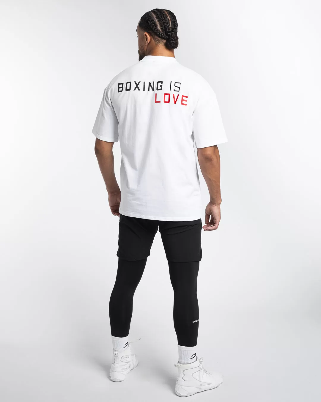 Boxing is Love Oversized T-Shirt - White