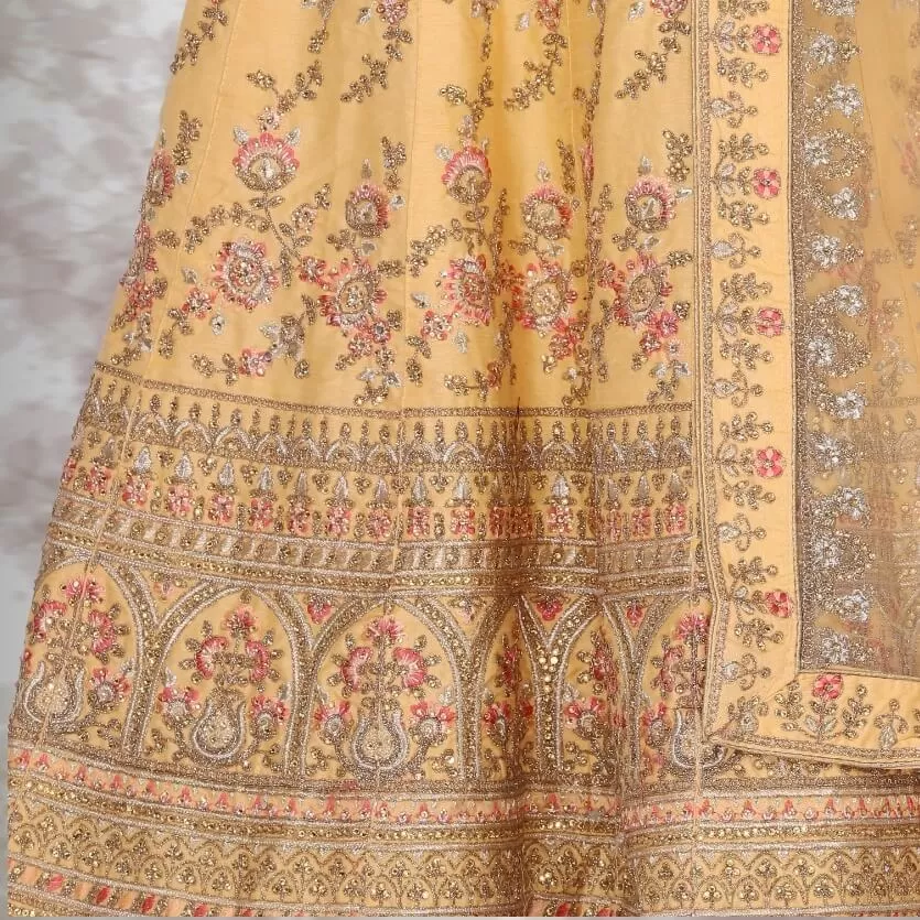 Bridal Lehenga choli in yellow