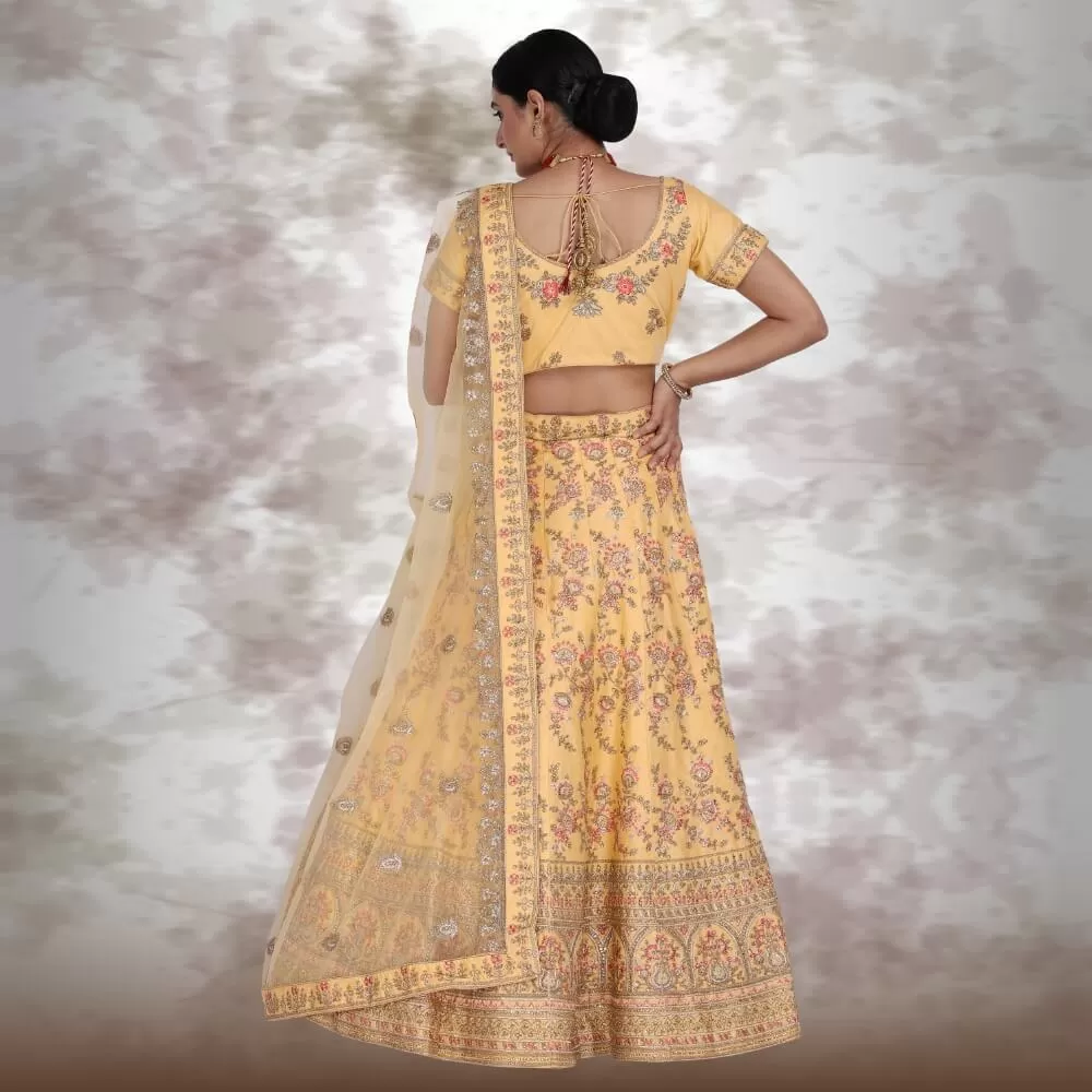 Bridal Lehenga choli in yellow