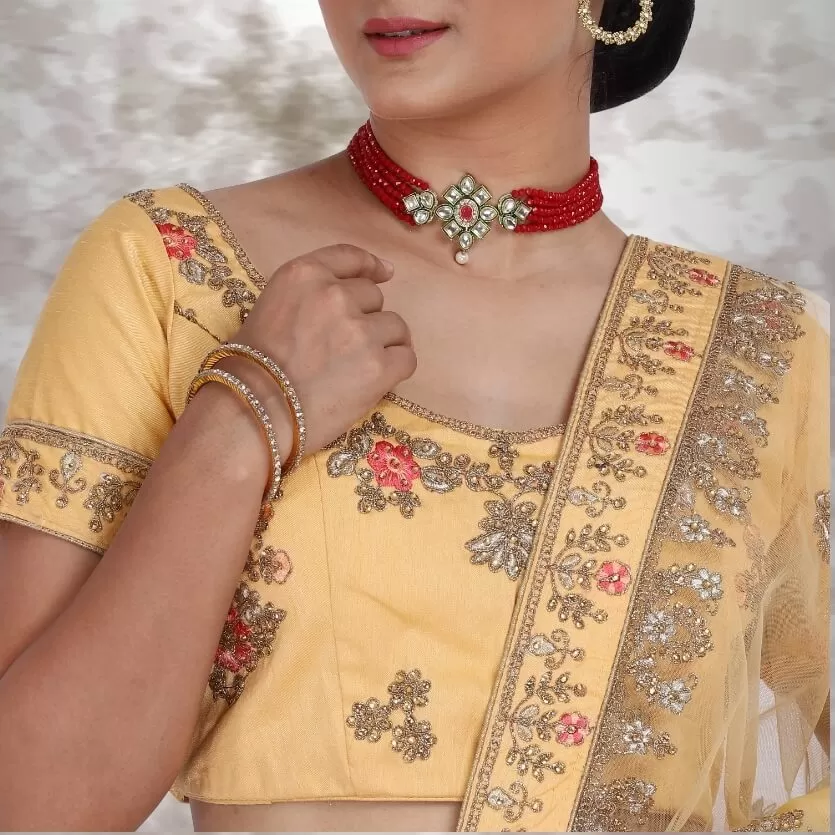 Bridal Lehenga choli in yellow