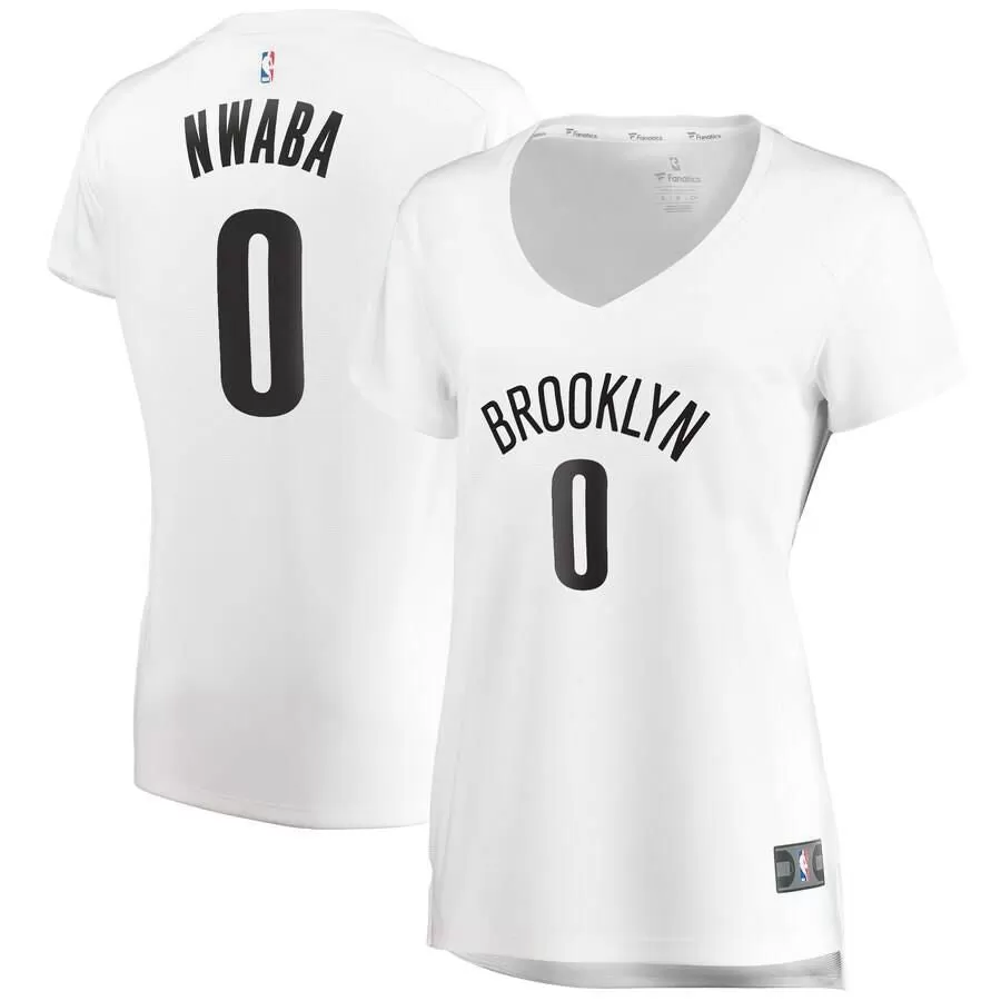 Brooklyn Nets David Nwaba Fanatics Branded Fast Break Player Association Jersey Womens - White | Ireland J9226C9