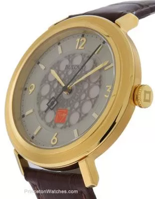 Bulova Ladies Frank Lloyd Wright SC Johnson Building Watch - Gold-Tone - Leather