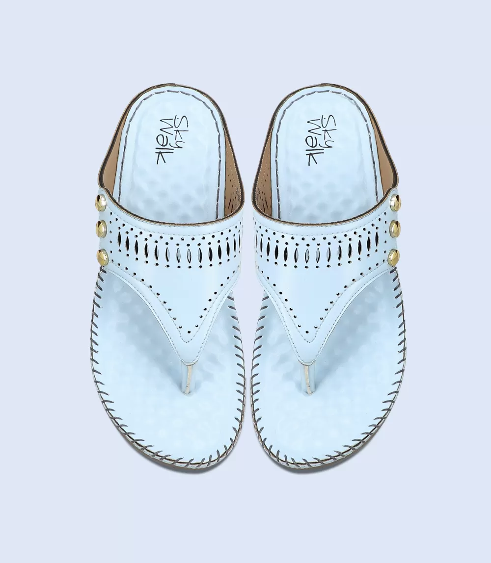 BW9846-ICE BLUE-Women Chappal