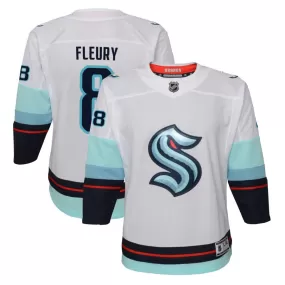 Cale Fleury Seattle Kraken Youth Away Premier Jersey - White