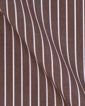 Canclini Argento Brown Stripe Shirt 3030.w2900.0041.f03