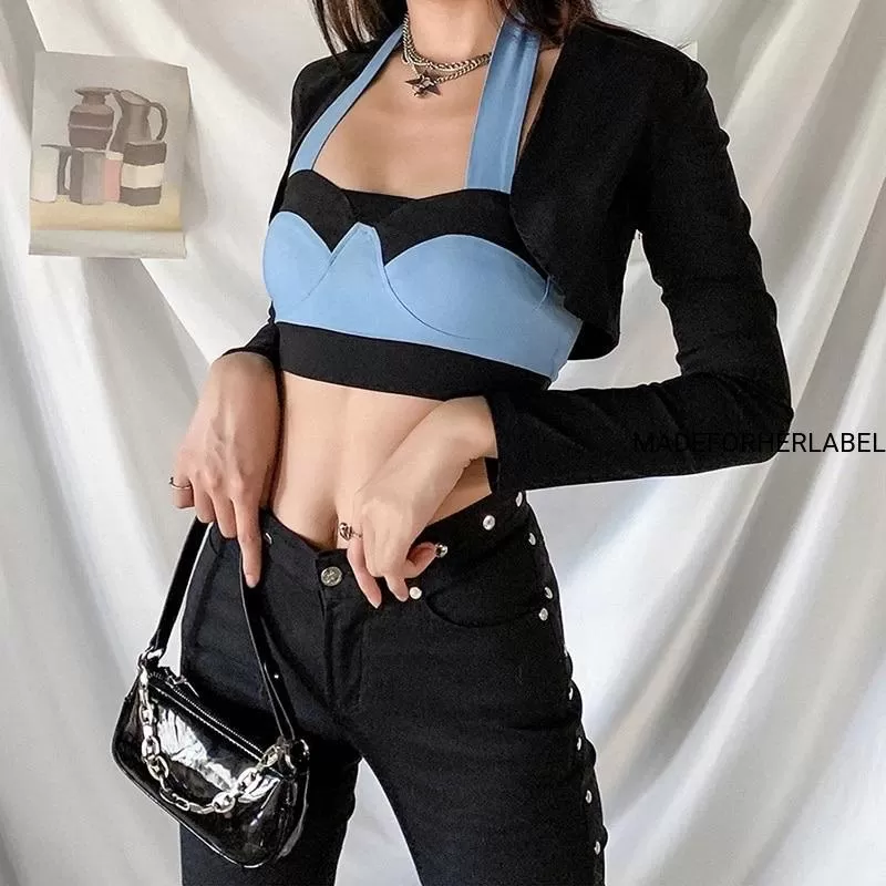 Carla Crop Top With Cropped Shrug