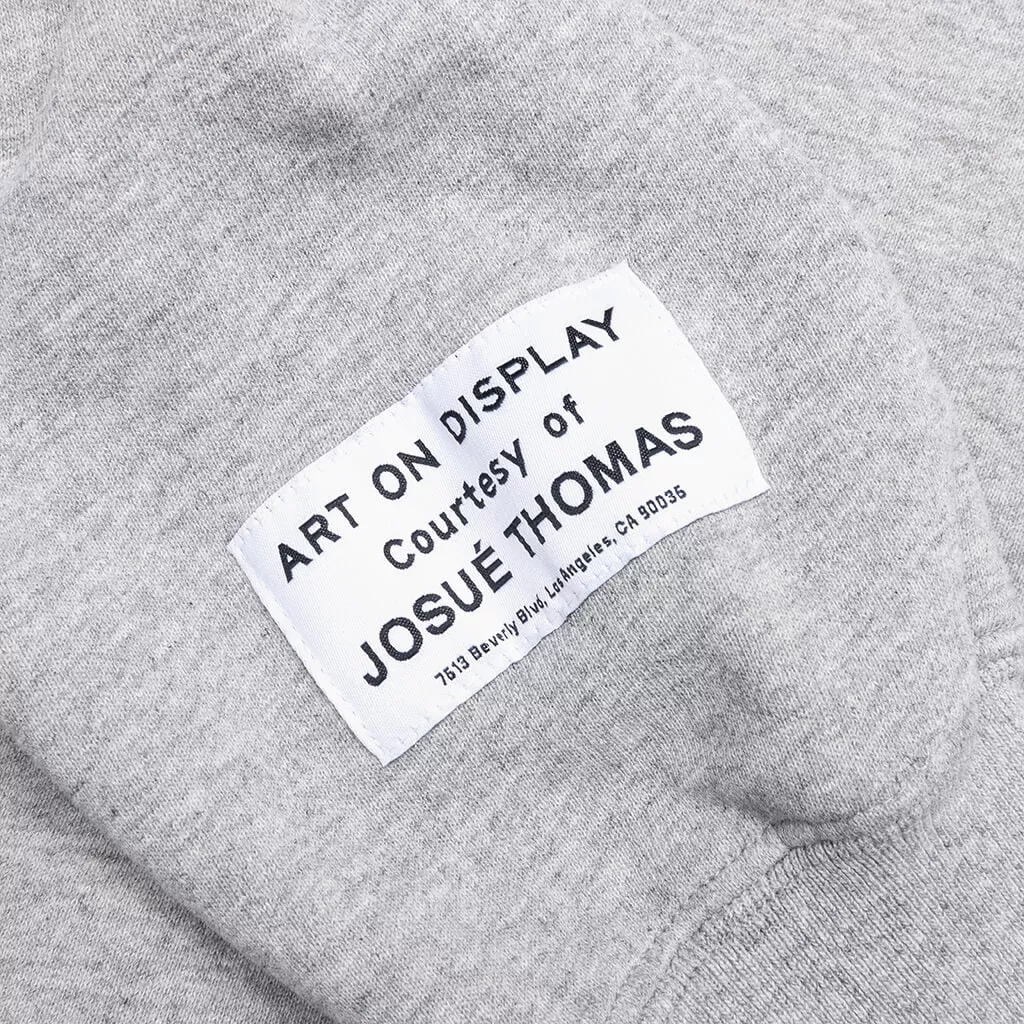 Center Logo Hoodie - Heather Grey