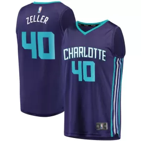 Charlotte Hornets Cody Zeller Fanatics Branded Replica Fast Break Player Statement Jersey Kids - Purple | Ireland U6908U6