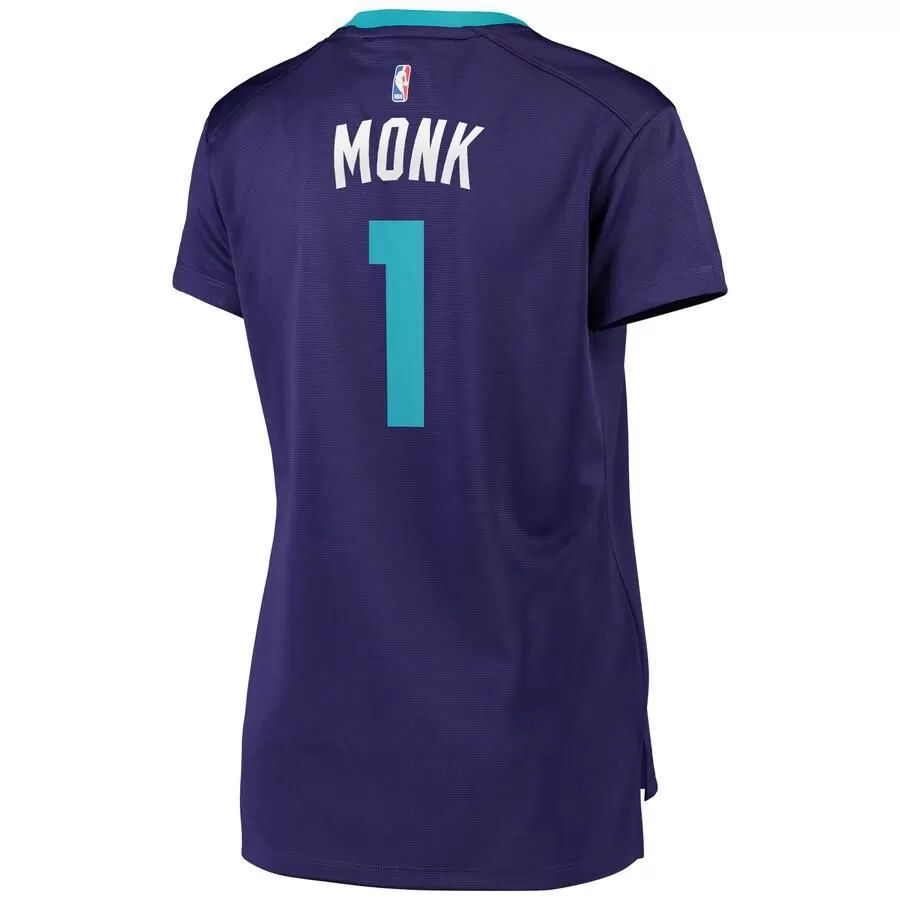 Charlotte Hornets Malik Monk Fanatics Branded Replica Fast Break Player Statement Jersey Womens - Purple | Ireland E4877T1