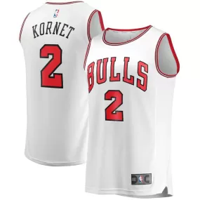 Chicago Bulls Luke Kornet Fanatics Branded Fast Break Player Association Jersey Kids - White | Ireland G9010V6