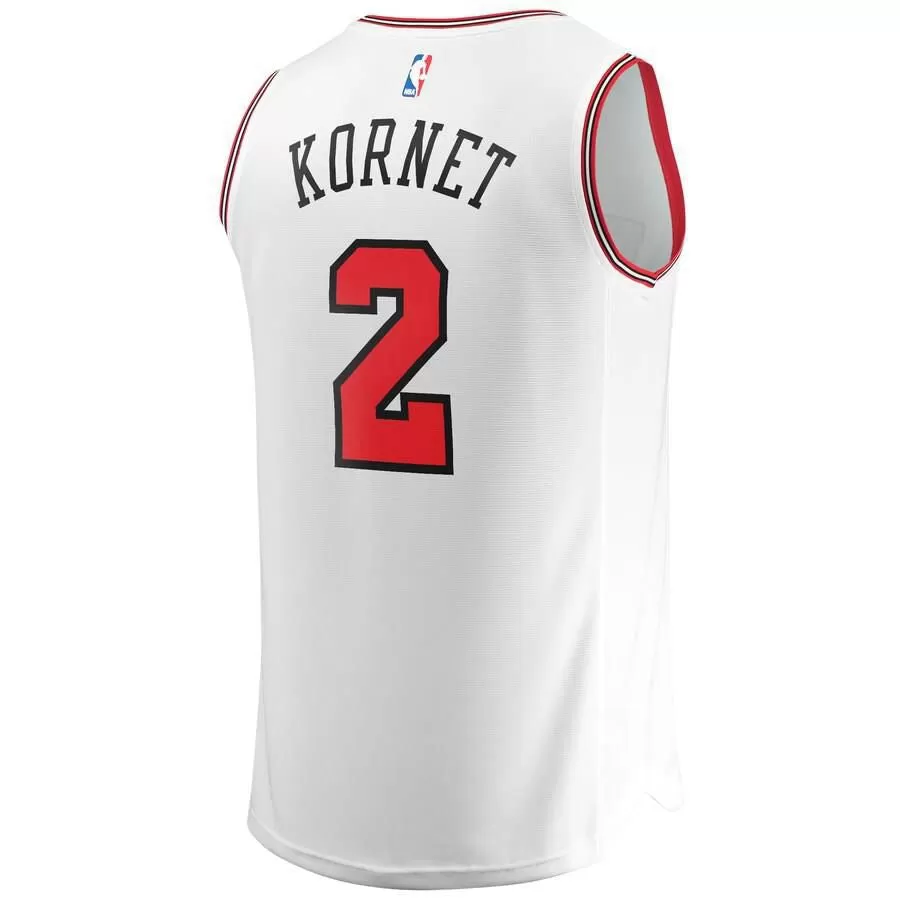 Chicago Bulls Luke Kornet Fanatics Branded Fast Break Player Association Jersey Kids - White | Ireland G9010V6