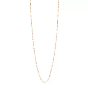 Classic Gigi Baby Pink sautoir, Yellow Gold, 23.6"