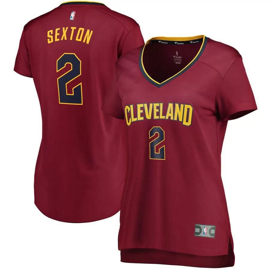 Cleveland Cavaliers Collin Sexton Fanatics Branded Replica Fast Break Player Icon Jersey Womens - Burgundy | Ireland U6403Z3