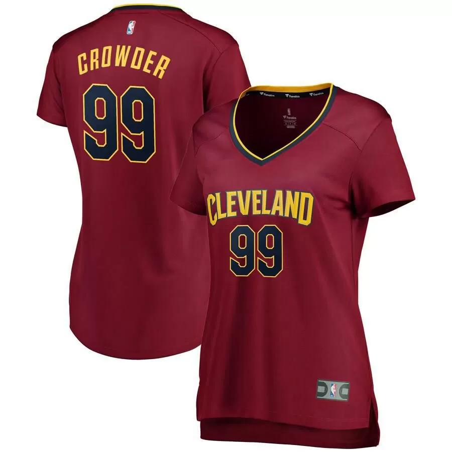 Cleveland Cavaliers Jae Crowder Fanatics Branded Fast Break Icon Jersey Womens - Burgundy | Ireland S0411L4