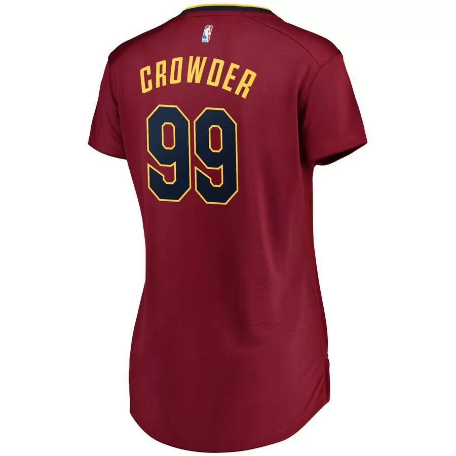 Cleveland Cavaliers Jae Crowder Fanatics Branded Fast Break Icon Jersey Womens - Burgundy | Ireland S0411L4