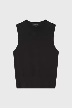 Cotton Cashmere Crew Neck Tank