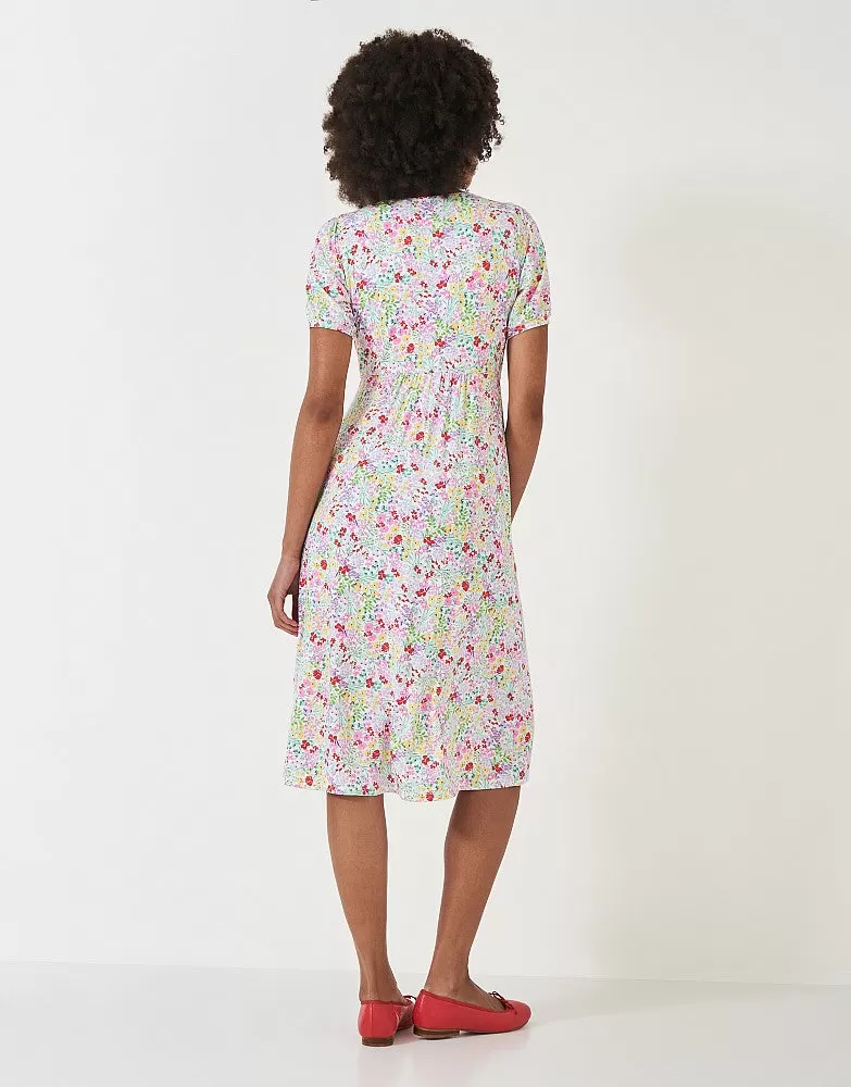 Crew Clothing - Kiki Jersey Dress - Floral Jade