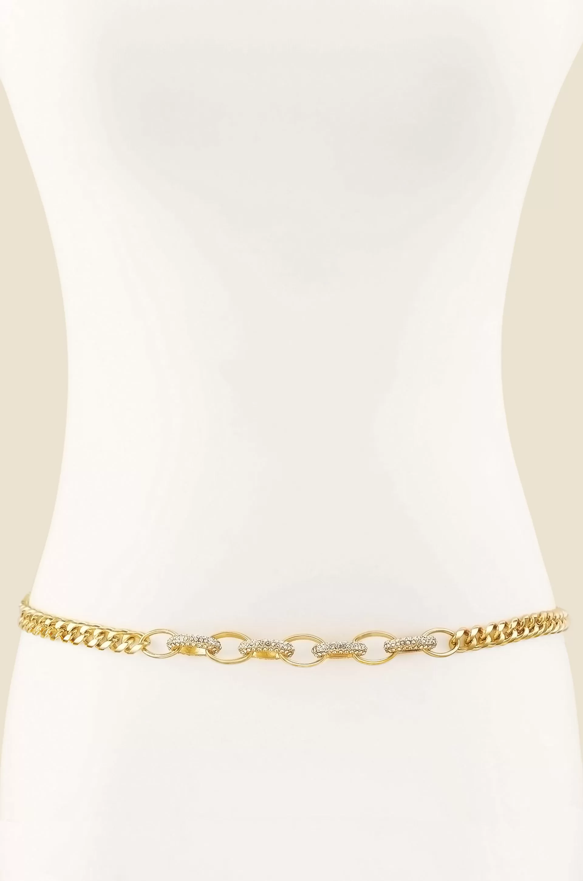 Crystal Interlocking Loops Chain Belt