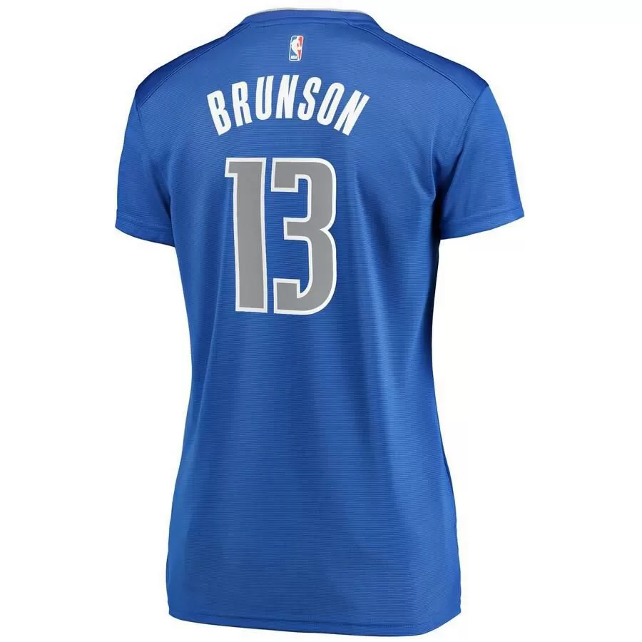 Dallas Mavericks Jalen Brunson Fanatics Branded Replica Fast Break Player Icon Jersey Womens - Blue | Ireland N6470P5