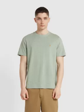 Danny Regular Fit Organic Cotton T-Shirt In Balsam Marl