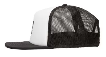 DC - GAS STATION - TRUCKER CAP FOR MEN - WHITE/BLACK